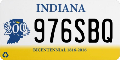 IN license plate 976SBQ