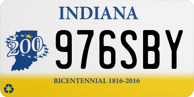 IN license plate 976SBY