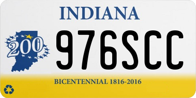 IN license plate 976SCC