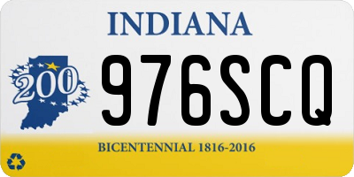 IN license plate 976SCQ