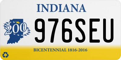 IN license plate 976SEU