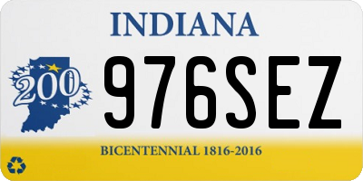 IN license plate 976SEZ