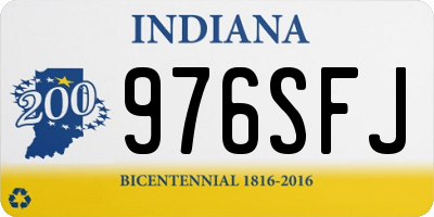 IN license plate 976SFJ