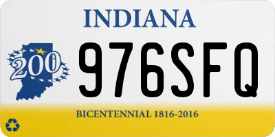 IN license plate 976SFQ