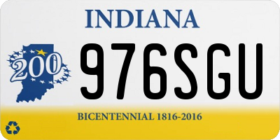 IN license plate 976SGU