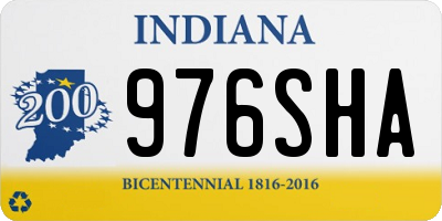 IN license plate 976SHA