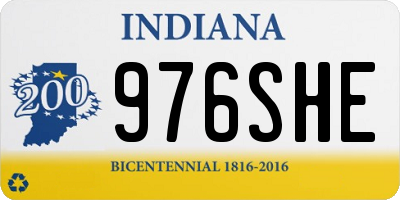 IN license plate 976SHE