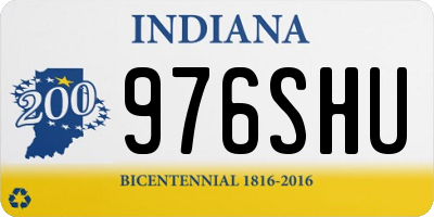 IN license plate 976SHU