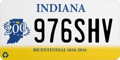 IN license plate 976SHV