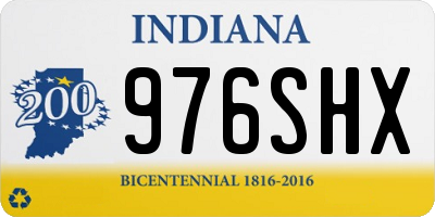 IN license plate 976SHX
