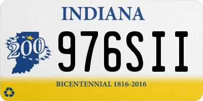 IN license plate 976SII