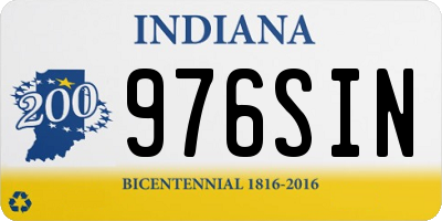 IN license plate 976SIN