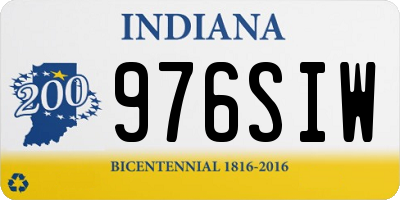 IN license plate 976SIW