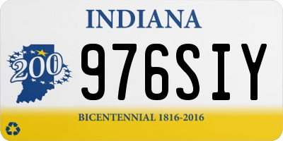 IN license plate 976SIY