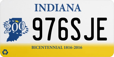 IN license plate 976SJE