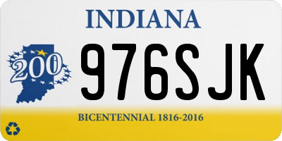 IN license plate 976SJK