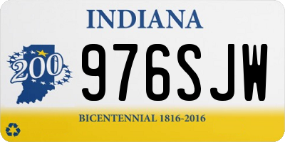 IN license plate 976SJW