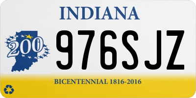 IN license plate 976SJZ