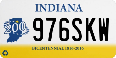 IN license plate 976SKW