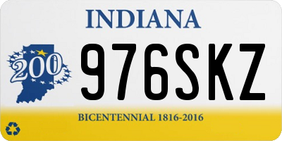 IN license plate 976SKZ