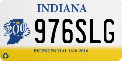 IN license plate 976SLG