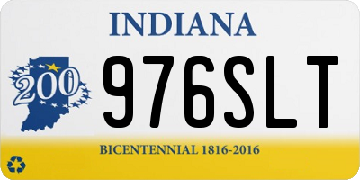 IN license plate 976SLT