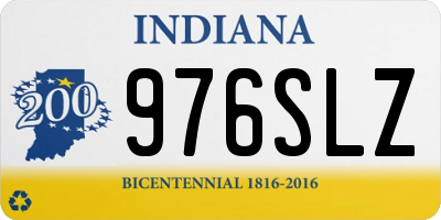 IN license plate 976SLZ