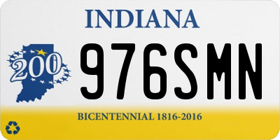 IN license plate 976SMN