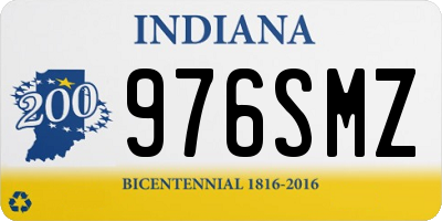 IN license plate 976SMZ