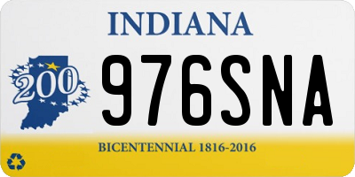 IN license plate 976SNA