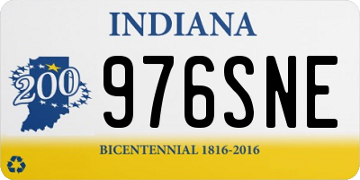 IN license plate 976SNE