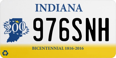 IN license plate 976SNH