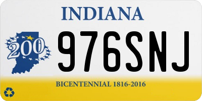 IN license plate 976SNJ