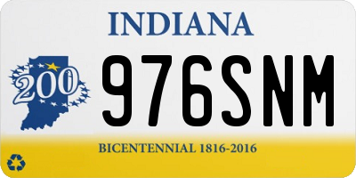 IN license plate 976SNM