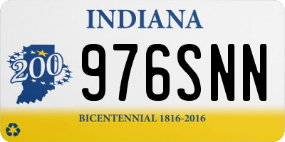IN license plate 976SNN