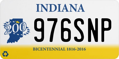 IN license plate 976SNP