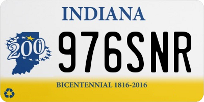 IN license plate 976SNR