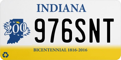 IN license plate 976SNT