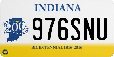 IN license plate 976SNU