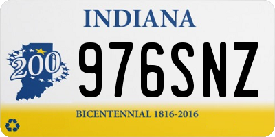 IN license plate 976SNZ