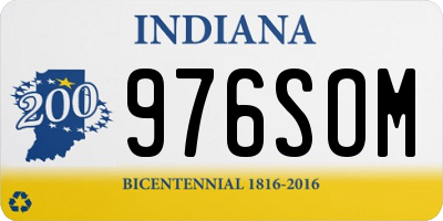 IN license plate 976SOM