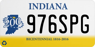 IN license plate 976SPG