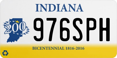 IN license plate 976SPH