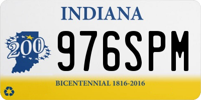 IN license plate 976SPM
