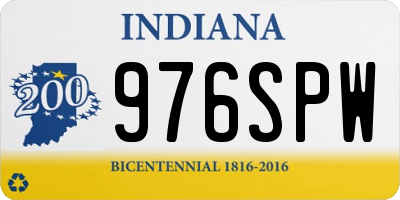 IN license plate 976SPW
