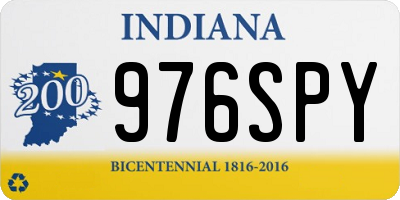 IN license plate 976SPY