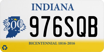 IN license plate 976SQB