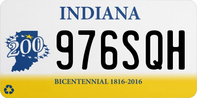 IN license plate 976SQH