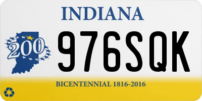 IN license plate 976SQK