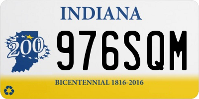 IN license plate 976SQM